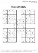Samurai Sudoku online erzeugen
